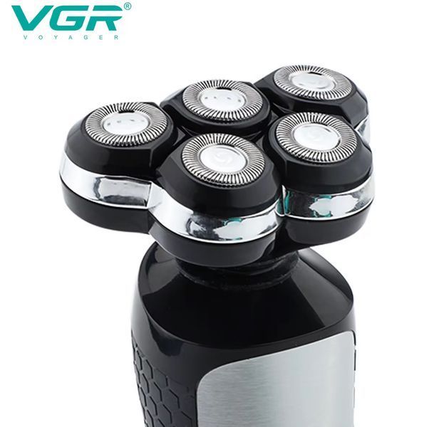 Чоловіча електробритва VGR V-385, роторна, з плаваючими головками та LED дисплеєм VGR V-385 фото