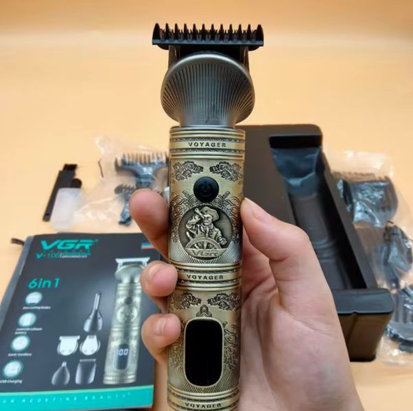 Бездротова машинка для стрижки 6в1, USB, VGR V-106 VGR V-106 фото