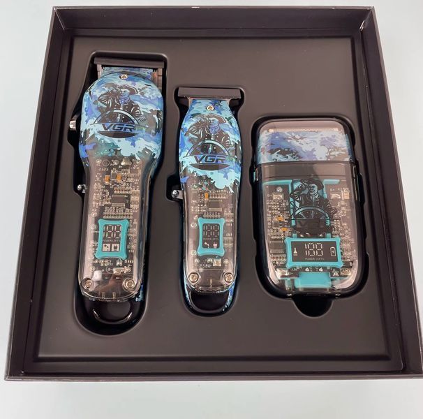 Професійний Набір 3в1 Professional Set VGR V-645 тример, машинка для стрижки волосся та електробритва VGR V-645 фото