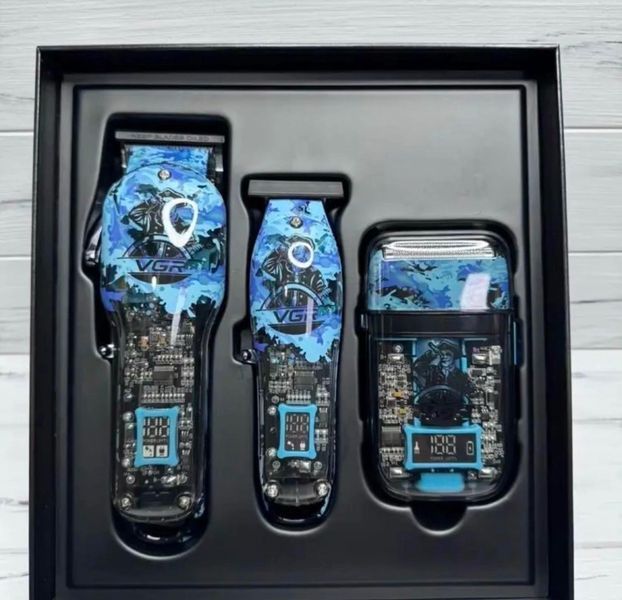 Професійний Набір 3в1 Professional Set VGR V-645 тример, машинка для стрижки волосся та електробритва VGR V-645 фото