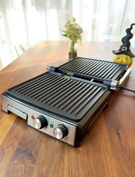 Електрогриль Bitek BT-2687 BBQ 3000 Вт, гриль контактний, з терморегулятором для риби, мʼяса BT-2687 фото