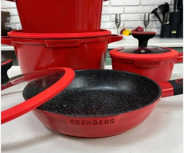 Набор кухонной посуды Edenberg EB-5647 с ангтипригарным покрытием из 12 предметов EB-5647 фото
