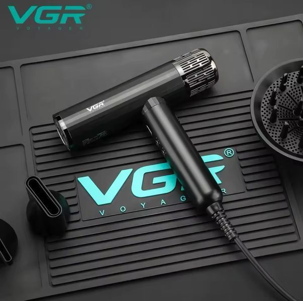 Фен професійний VGR V-427, 4 рівні обдування, 3 рівні температури, 11000 RPM, 3 насадки VGR V-427 фото