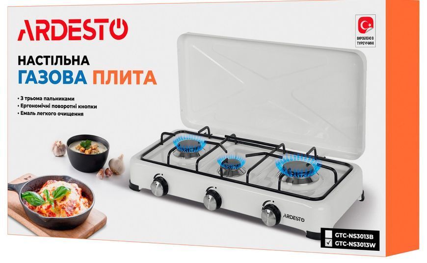 Газова плита настільна Ardesto GTC-NS3013w GTC-NS3013w фото