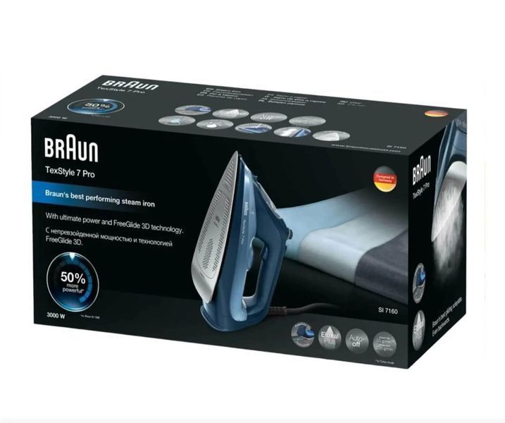 Праска Braun SI-7160-BL 3000 Вт Braun SI-7160-BL фото