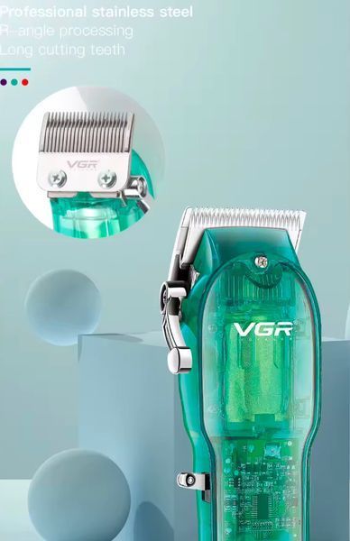 Машинка для стрижки волосся VGR V-660 акумуляторна Green VGR V-660 фото