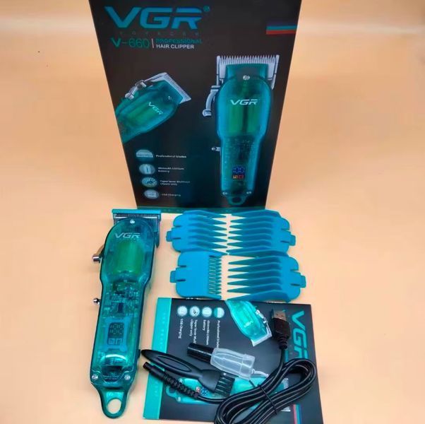 Машинка для стрижки волосся VGR V-660 акумуляторна Green VGR V-660 фото