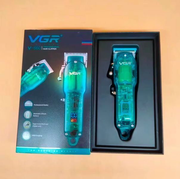 Машинка для стрижки волосся VGR V-660 акумуляторна Green VGR V-660 фото