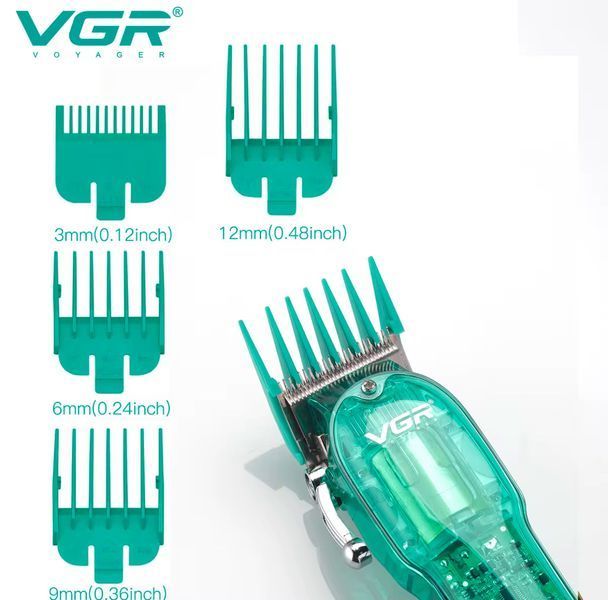 Машинка для стрижки волосся VGR V-660 акумуляторна Green VGR V-660 фото