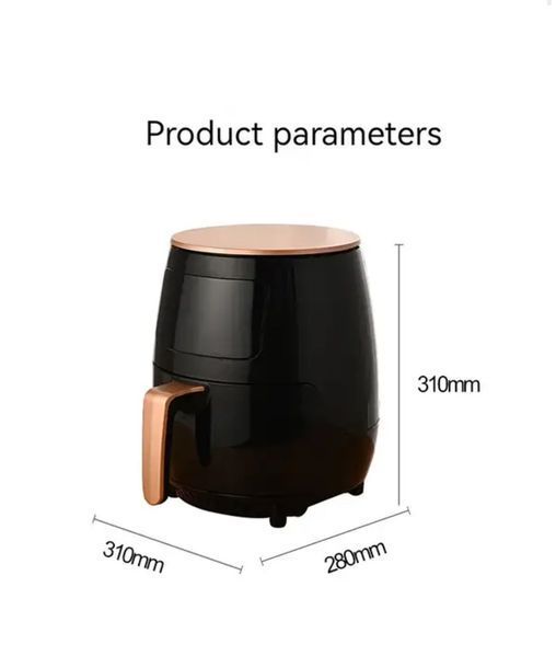 Фритюрниця без масла на 1800 Вт для кухні на 6л з Air Fryer Su Tai ST-505 Аерофритниця для смаження ST-505 фото