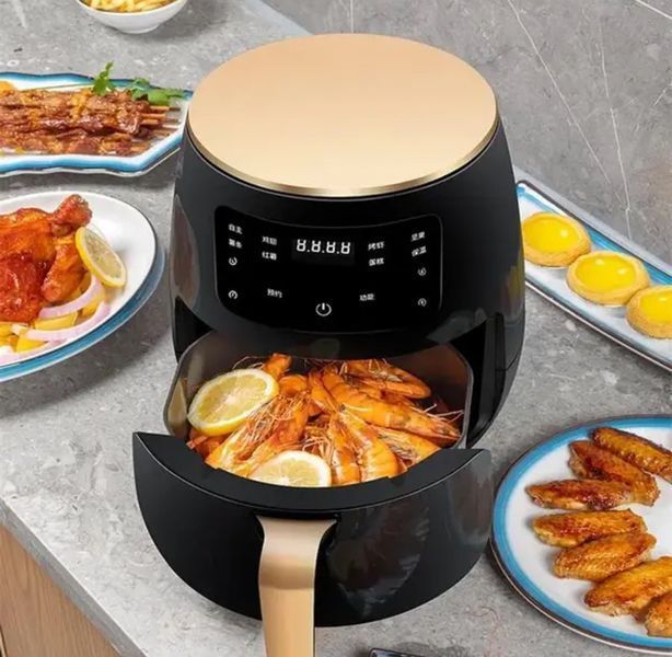 Фритюрниця без масла на 1800 Вт для кухні на 6л з Air Fryer Su Tai ST-505 Аерофритниця для смаження ST-505 фото