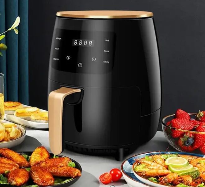 Фритюрниця без масла на 1800 Вт для кухні на 6л з Air Fryer Su Tai ST-505 Аерофритниця для смаження ST-505 фото