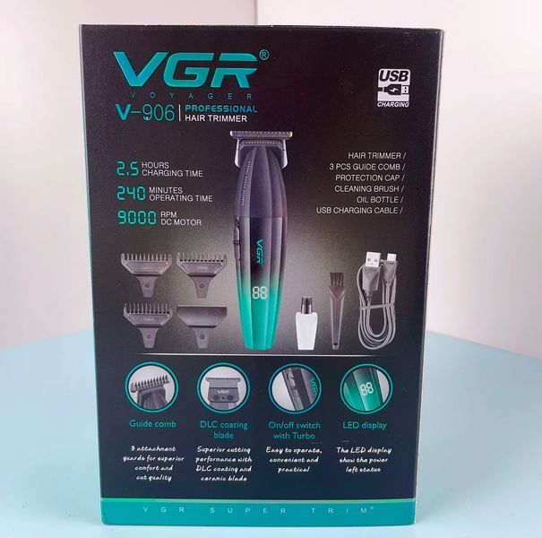 Машинка для стрижки VGR V-906 акумуляторна VGR V-906 фото
