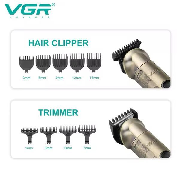 Бездротова машинка для стриження волосся 6в1, VGR V 109 VGR V - 109 фото