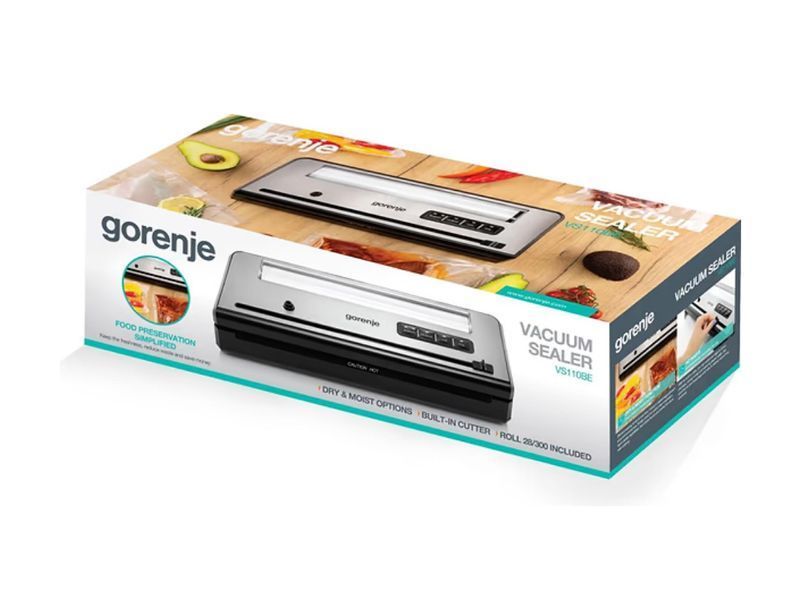 Вакуумний пакувальник GORENJE VS110BE Інтегроване лезо VS110BE фото