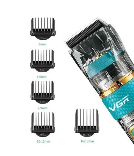 Машинка для стрижки акумуляторна з індикатором заряду VGR V-695 VGR V-695 фото