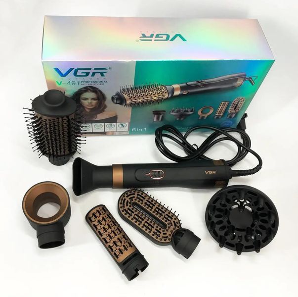ФЕН-ЩІТКА БРАШ 6В1 VGR 491 VGR 491 фото