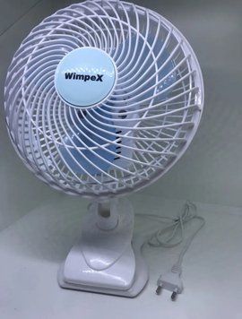 Вентилятор настільний Wimpex WX-707/D22 см/3 лопаті/2 швидкості + прищіпка та підставка WX-707 фото