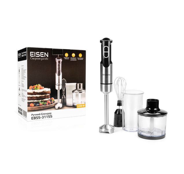 Ручний блендер EISEN EBSS-311SS 1200Вт EBSS-311SS фото