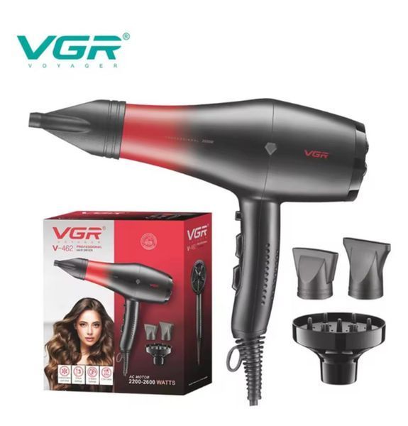 Професійний фен для волосся 2600 Вт, VGR V-462 VGR V-462 фото