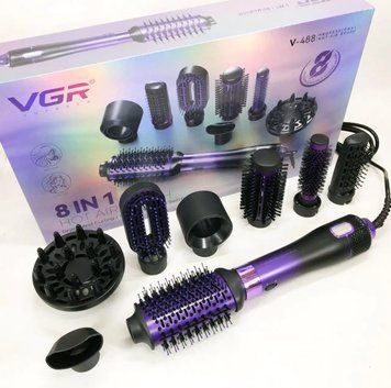 Фен-щітка стайлер VGR 8 в 1 V-488 V-488 фото