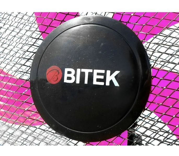 Вентилятор підлоговий BITEK 16" (40см) 100Вт 5 пласт. лоп. чорний/фіолетовий BT-1630BP BT-1630BP фото