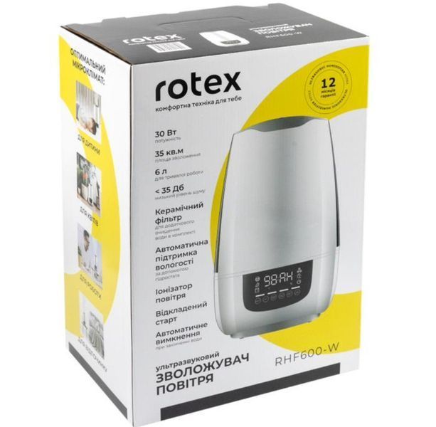 Зволожувач повітря Rotex RHF600-W RHF600-W фото