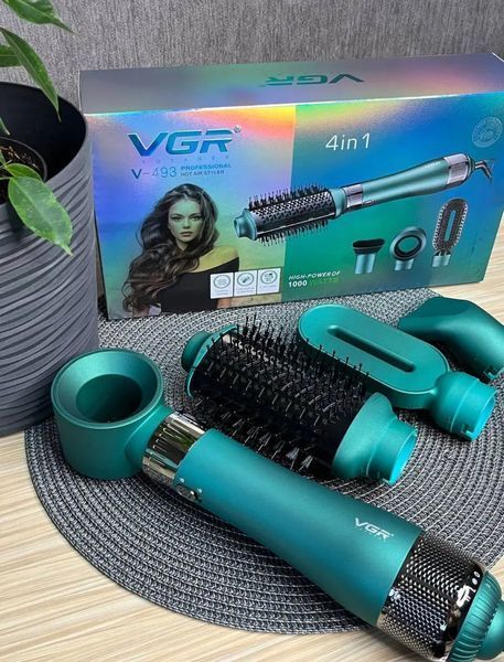 Фен-щітка для укладання волосся VGR 4 в 1, V-493 Green VGR 4 в 1, V-493 фото